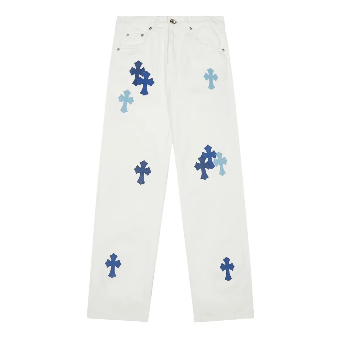 P240 White background picture [High quality] Code: 25065# Color: pink leather/blue leather/blue leather leopard print/hand-painted leopard print Size: S/28 to The high version of the White Cow series is made of high-ounce custom-made fabrics. It is fermented and soft-colored. It is soft and thick to wear. The details are all hand-polished and made with craftsmanship. All-over jacquard fabric has a unique design style. It uses multiple processes to create a full retro feel. A niche and unique non-contrast shirt. Customized distressed spray-painted buttons. Every detail is crafted with craftsmanship.